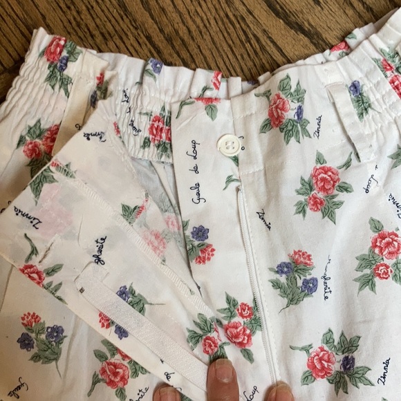 Sweet vintage high rise mom shorts flower motif L - Picture 4 of 12